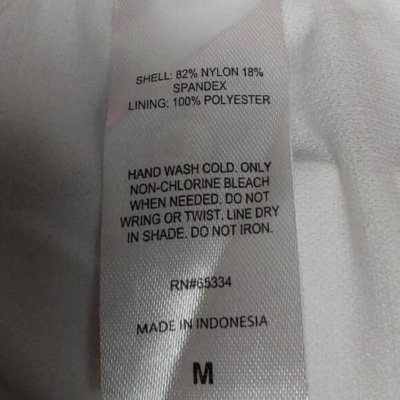 Floral Printed One-Shoulder Side-Shirred Bikini Top | Salt + Cove | Medium - Picture 7 of 8